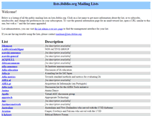 Tablet Screenshot of lists.ibiblio.org